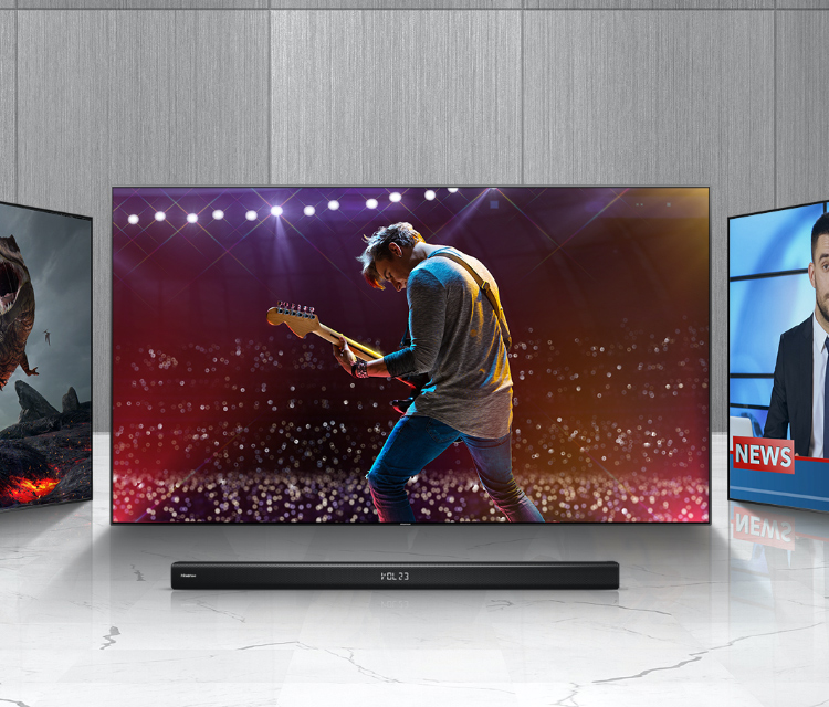 Hisense HS218 Soundbar - Multiple Audio Enhancements, Switch Freely
